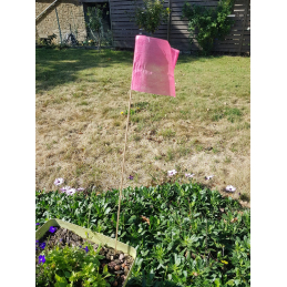 piquet drapeau de signalisation biodégradable
