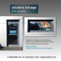 Sticker vitrage opaque