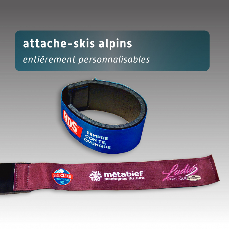 Attache pour ski alpin personnalisé
