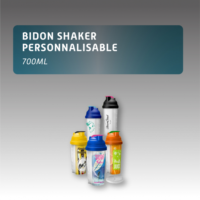 Bidon shaker personnalisable 700ml