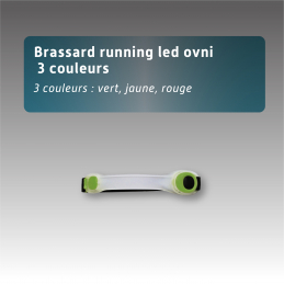 Brassard running led ovni - 3 couleurs