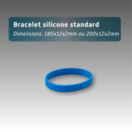 Bracelet silicone standard