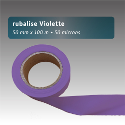 Rubalise plastique 50mm*100m violette