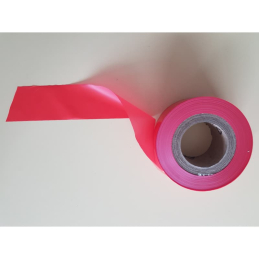 Rubalise plastique couleur unie - rouleau de 50mm*500m - 3 couleurs
